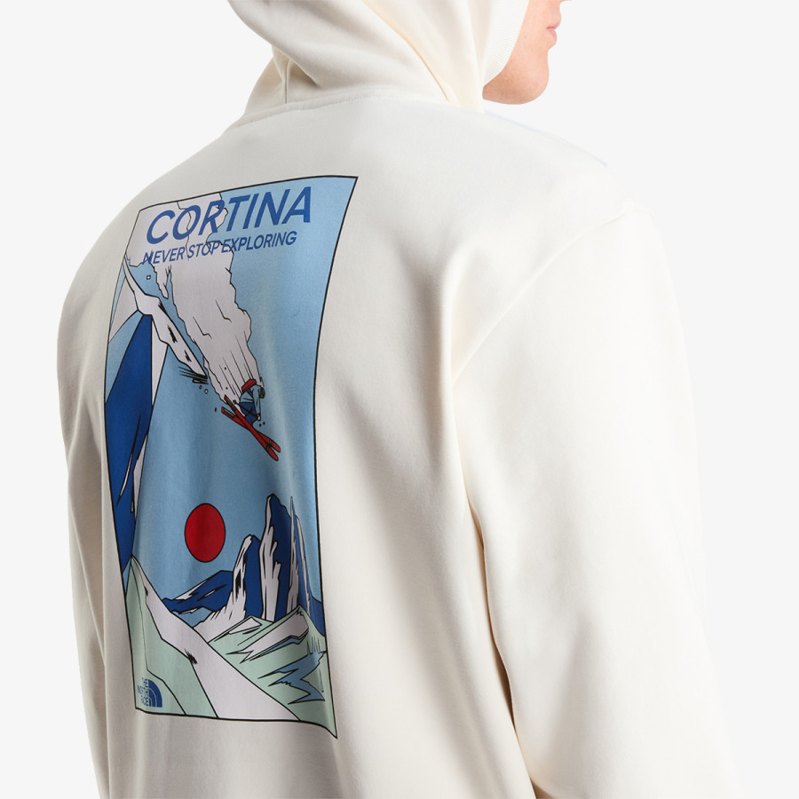 THE NORTH FACE Суитшърт U MOUNTAIN CELEBRATION RELAXED HOODIE-GR 