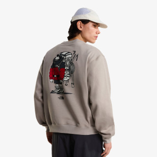 THE NORTH FACE Тенискa U GEAR UP GET OUT RLX CREW-GRAPHIC 