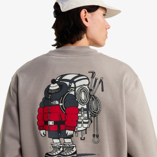 THE NORTH FACE Тенискa U GEAR UP GET OUT RLX CREW-GRAPHIC 