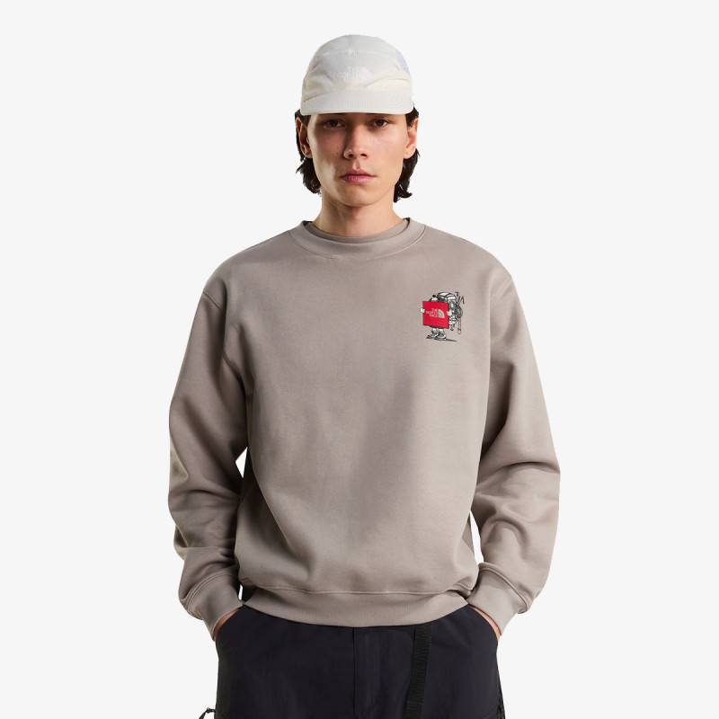 THE NORTH FACE Тенискa U GEAR UP GET OUT RLX CREW-GRAPHIC 