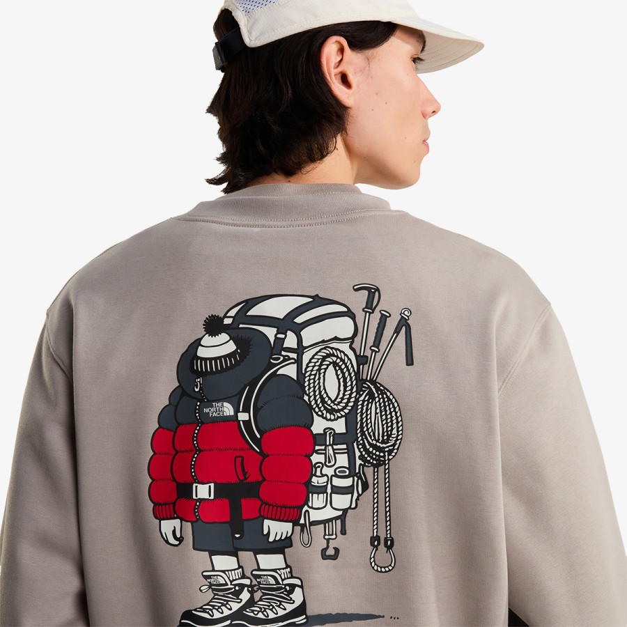 THE NORTH FACE Тенискa U GEAR UP GET OUT RLX CREW-GRAPHIC 