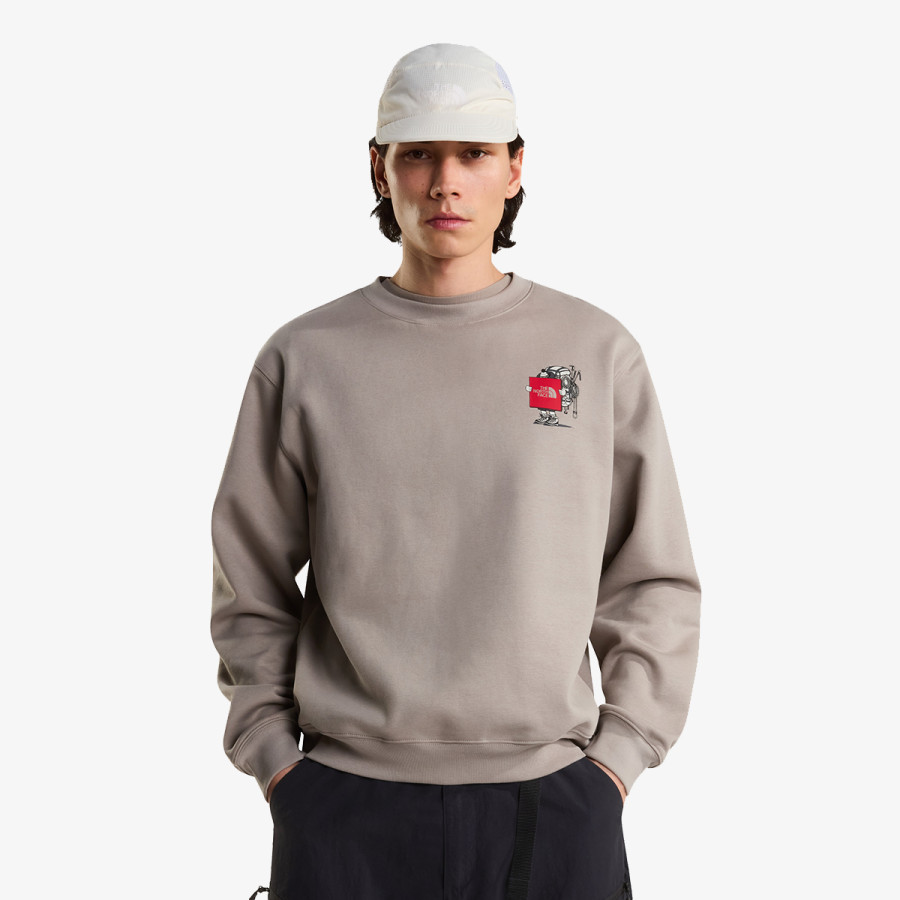 THE NORTH FACE Тенискa U GEAR UP GET OUT RLX CREW-GRAPHIC 