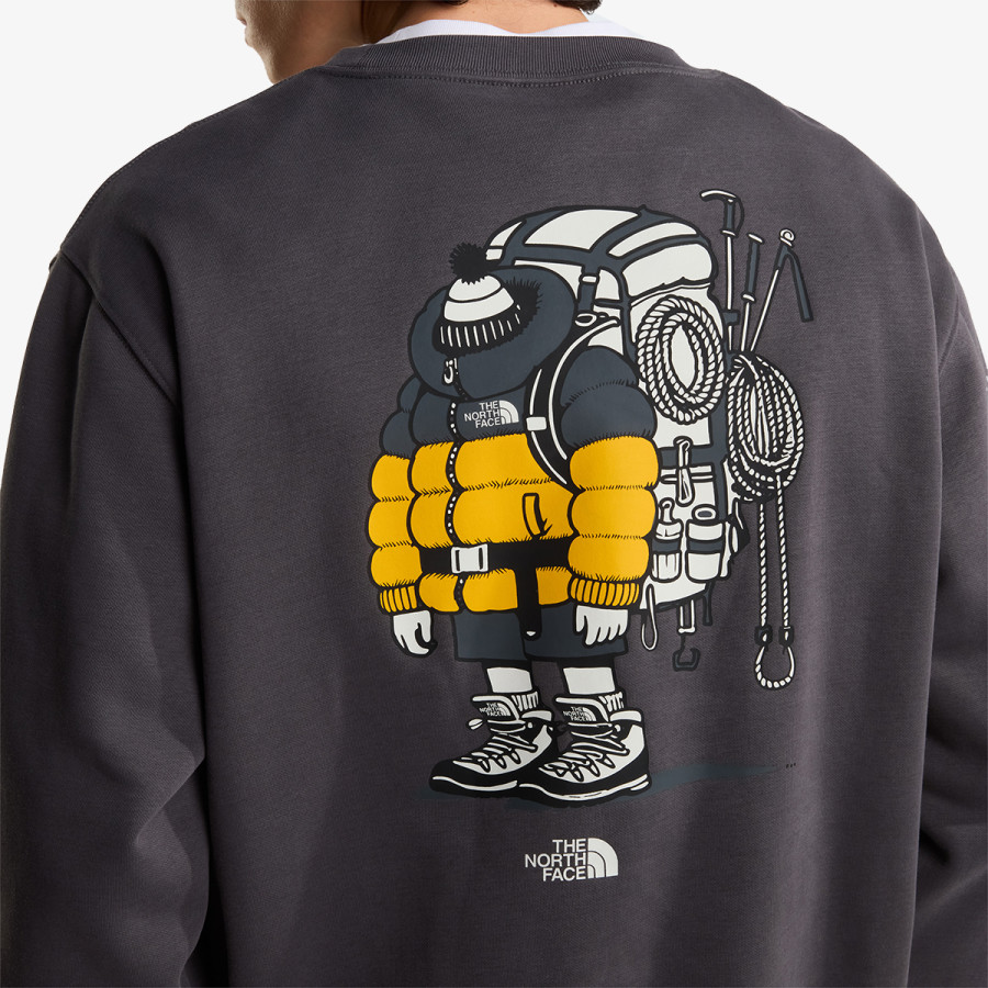 THE NORTH FACE Суитшърт U GEAR UP GET OUT RLX CREW-GRAPHIC 