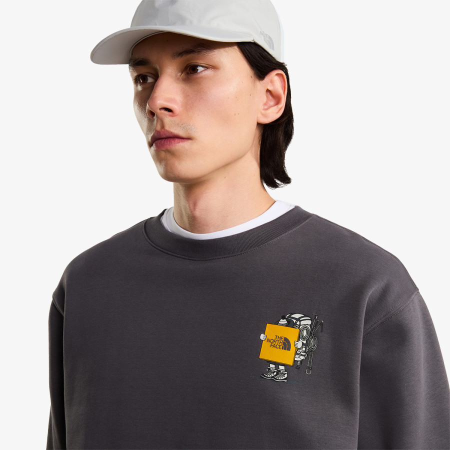 THE NORTH FACE Суитшърт U GEAR UP GET OUT RLX CREW-GRAPHIC 