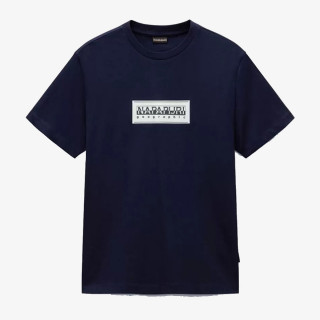 NAPAPIJRI Тенискa S-BOX LOGO SS 176 BLU MARINE 