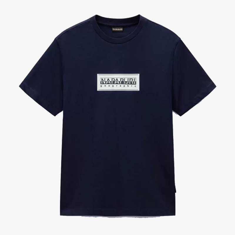 NAPAPIJRI Тенискa S-BOX LOGO SS 176 BLU MARINE 