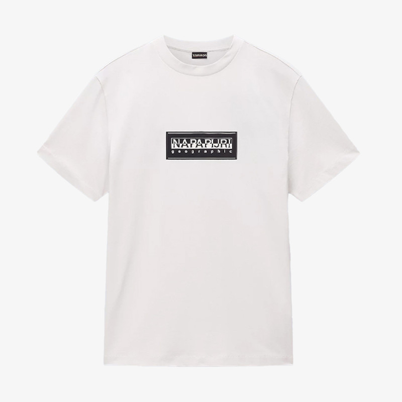 NAPAPIJRI Тенискa S-BOX LOGO SS N1A WHITE WHISPER 