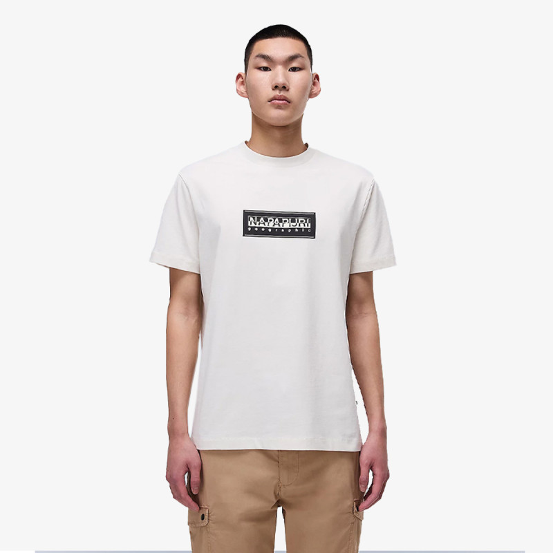 NAPAPIJRI Тенискa S-BOX LOGO SS N1A WHITE WHISPER 