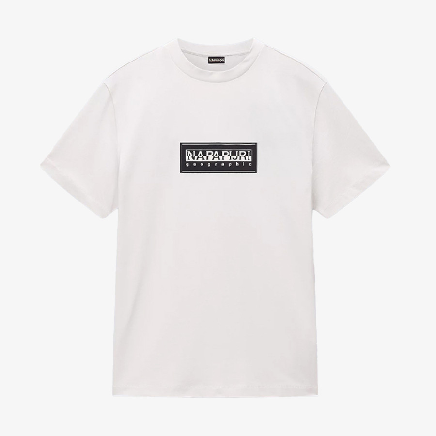 NAPAPIJRI Тенискa S-BOX LOGO SS N1A WHITE WHISPER 