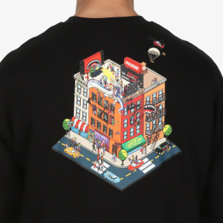 SPRAYGROUND Суитшърт BLOCK PARTY CREWNECK BLK 