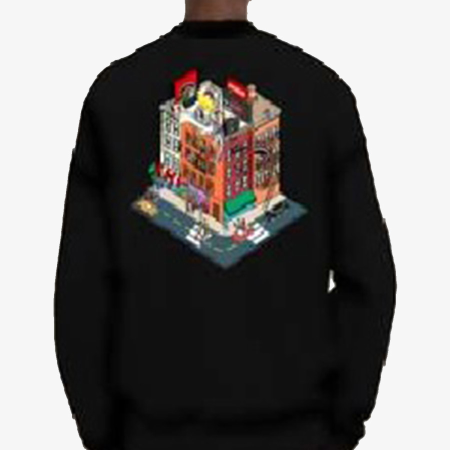 SPRAYGROUND Суитшърт BLOCK PARTY CREWNECK BLK 