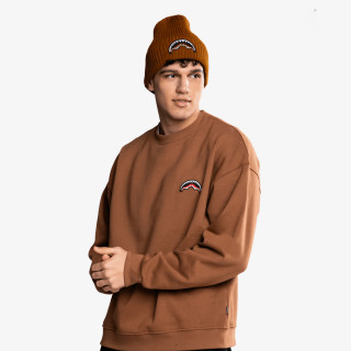 SPRAYGROUND Суитшърт BLOCK PARTY CREWNECK BROWN