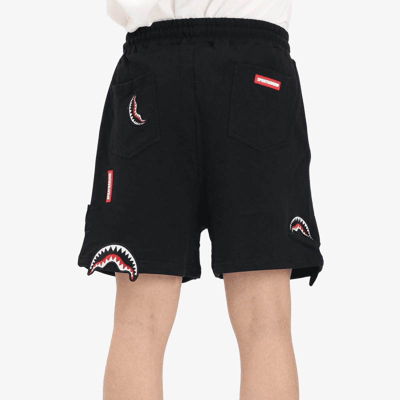 SPRAYGROUND Къси панталони SHARK PATCHES SHORTS BLK 