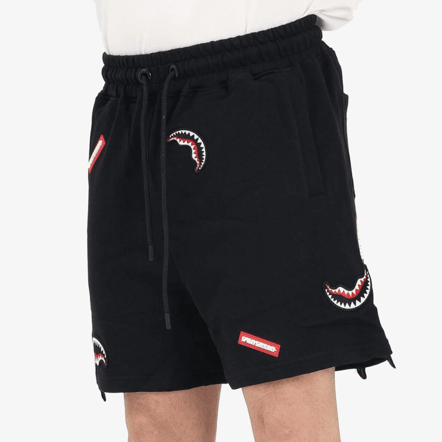 SPRAYGROUND Къси панталони SHARK PATCHES SHORTS BLK 