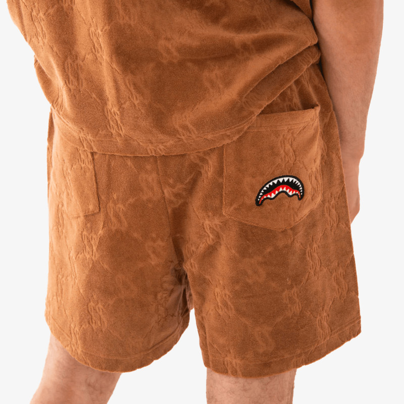 SPRAYGROUND Къси панталони ALL THE MONEY SHORTS BROWN 