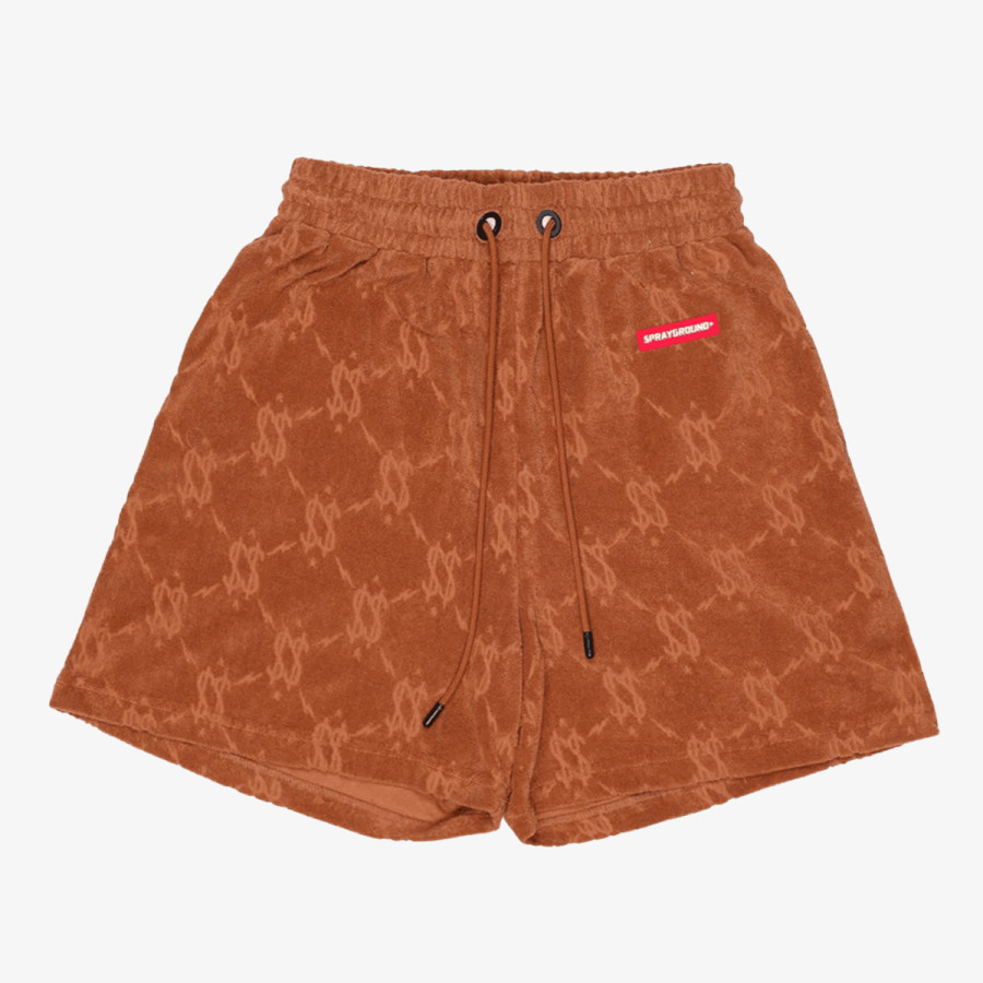 SPRAYGROUND Къси панталони ALL THE MONEY SHORTS BROWN 