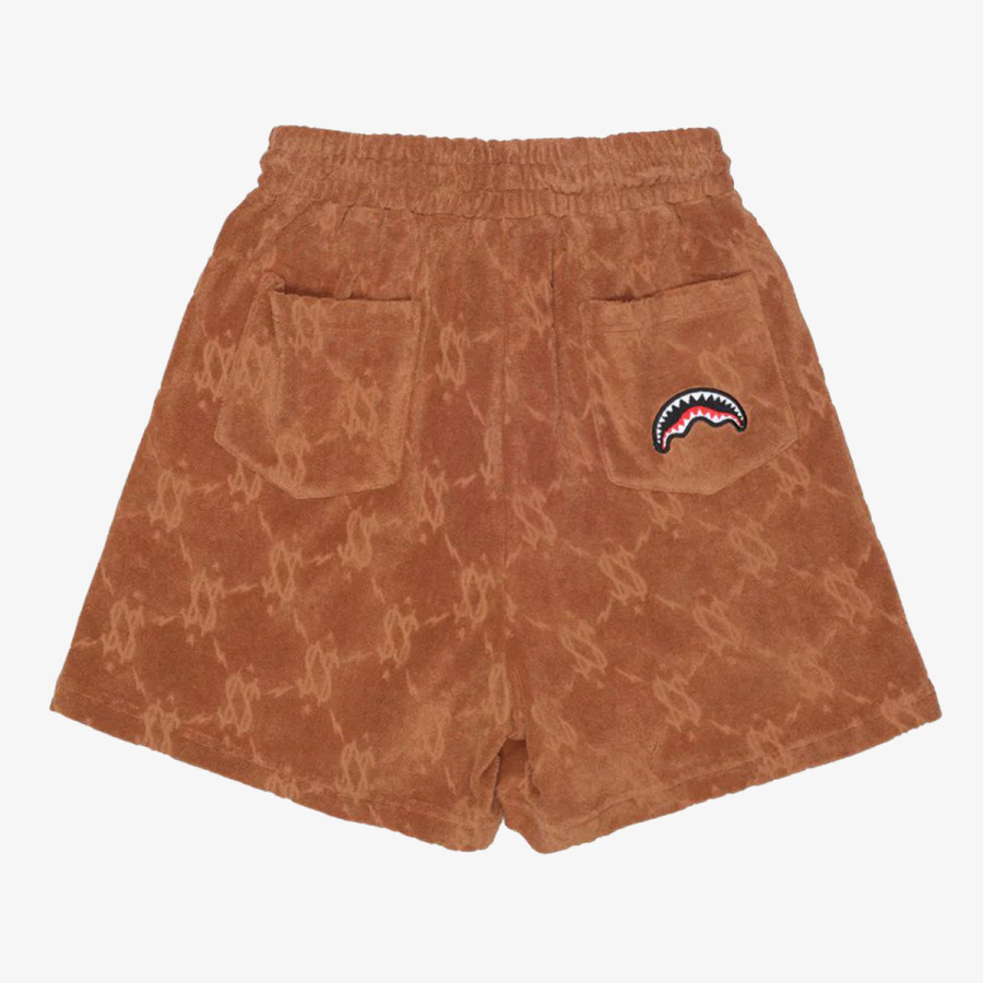 SPRAYGROUND Къси панталони ALL THE MONEY SHORTS BROWN 