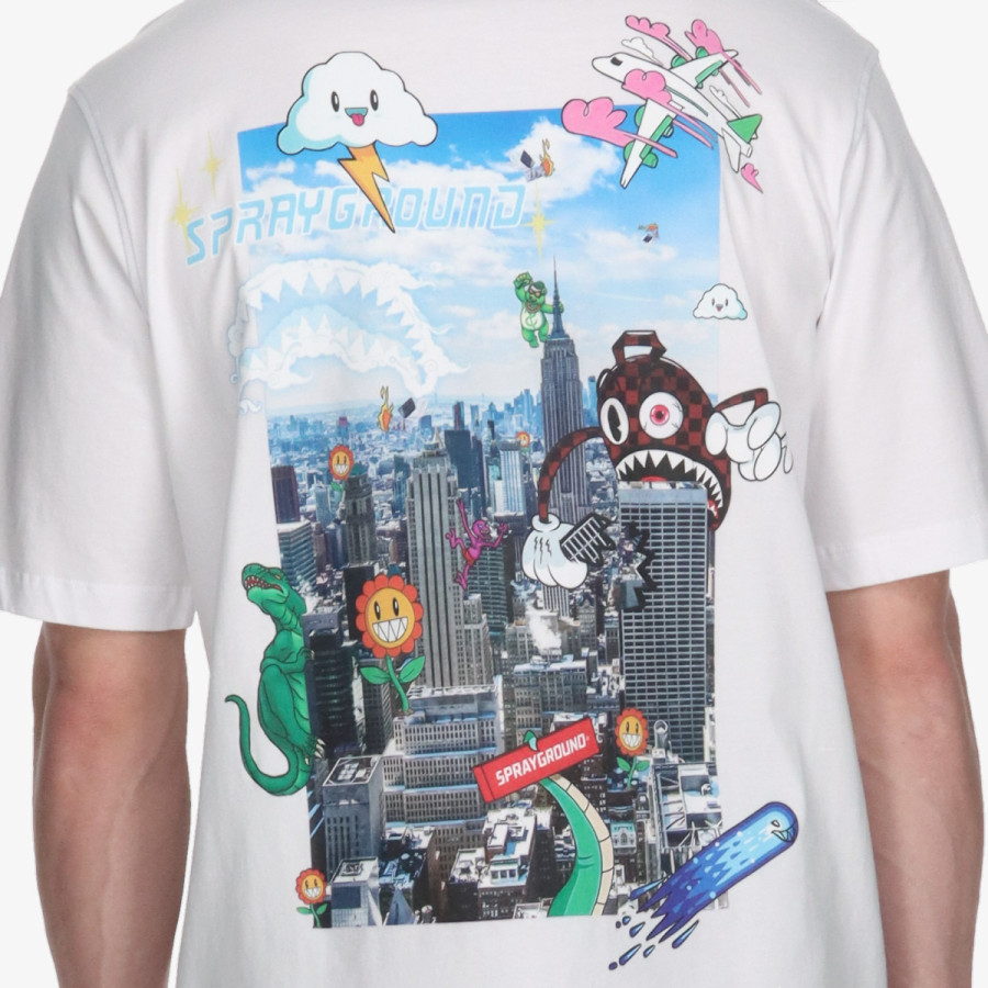 SPRAYGROUND Тенискa CHARACTER INVASION T-SHIRT WHT 