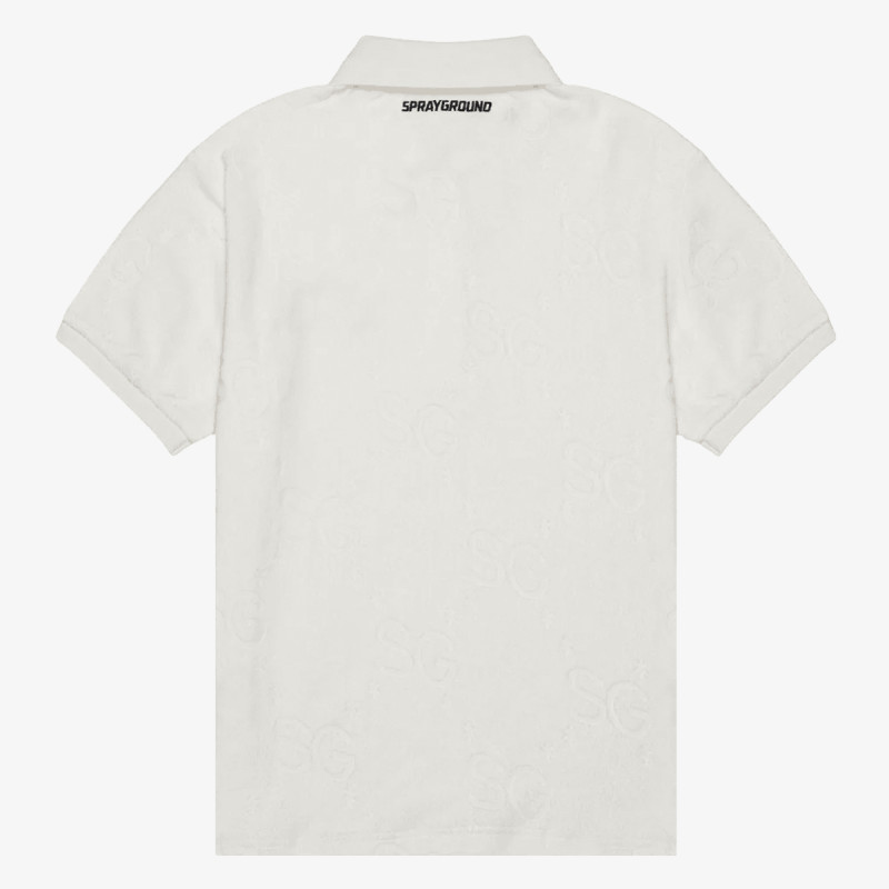 SPRAYGROUND Тенискa SG JAQUARD POLO SHIRT WHT 