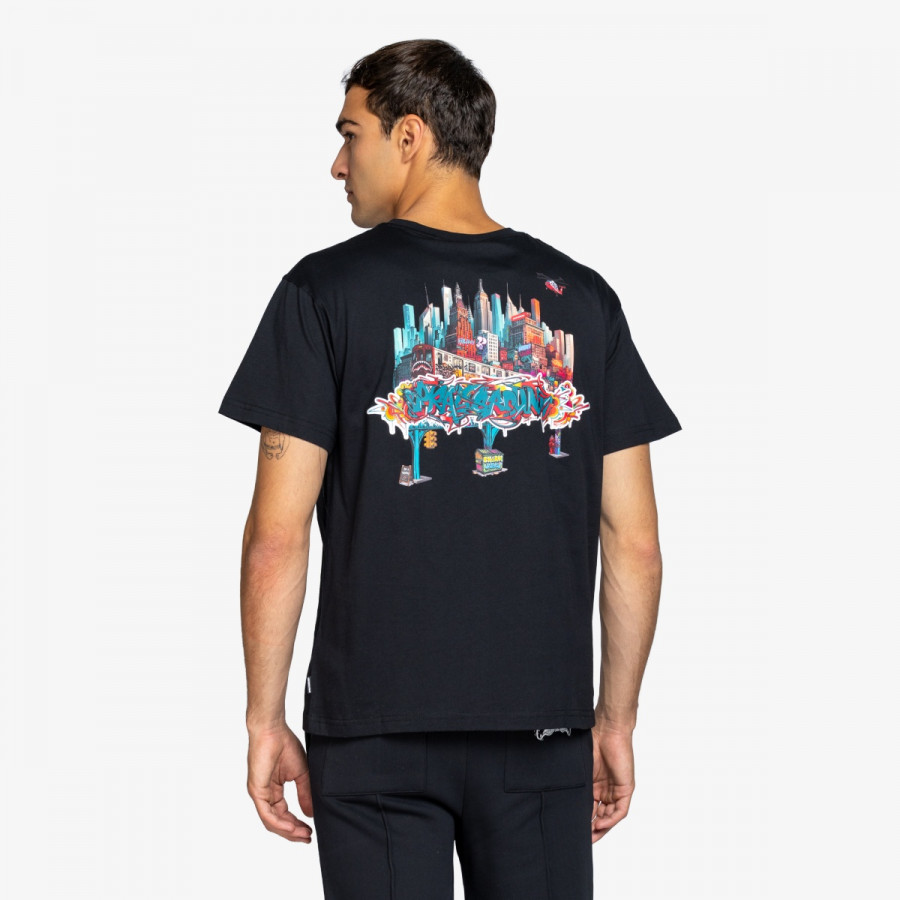 SPRAYGROUND Тенискa CITY SKYLINE NEW REGULAR T-SHIRT BLK 