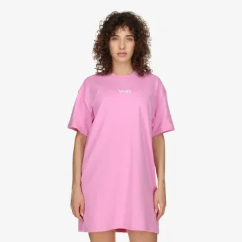 VANS Рокля WM CENTER VEE TEE DRESS CYCLAMEN 